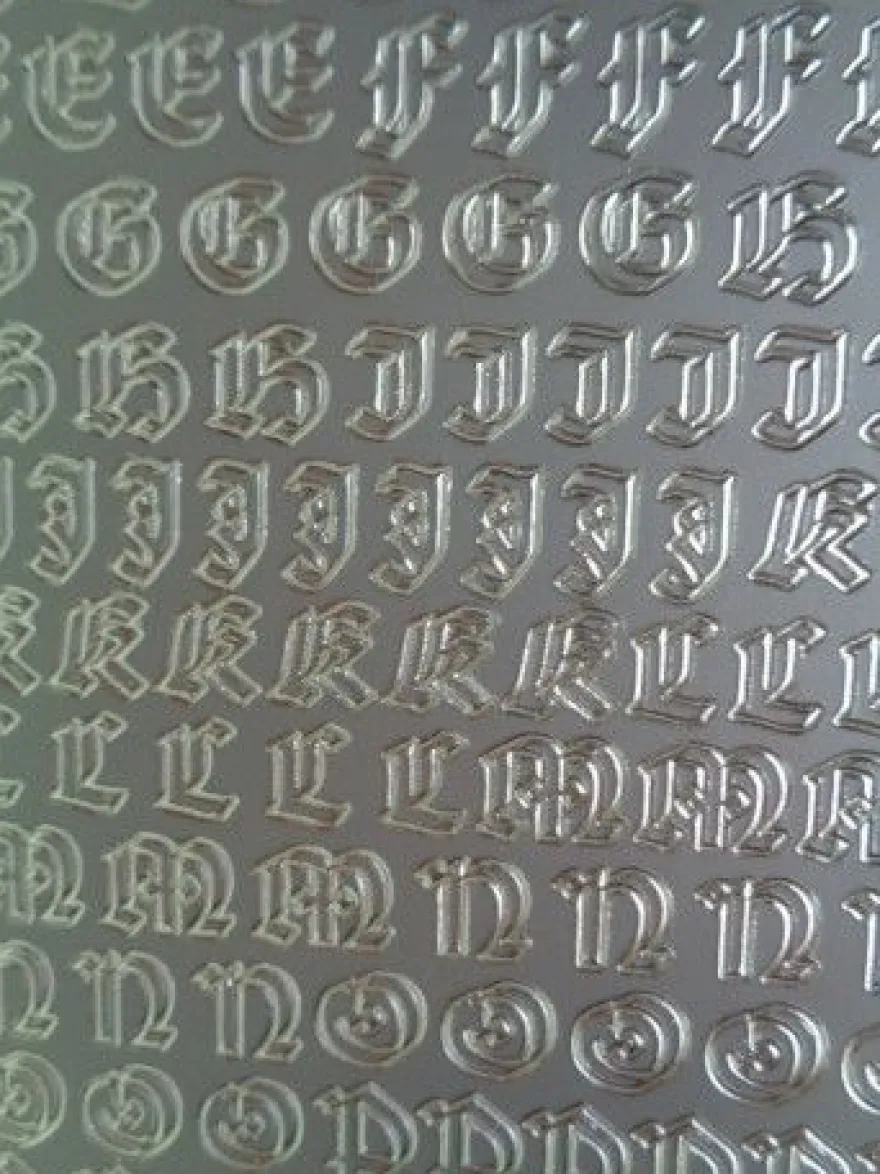 Stickerbogen Buchstaben Alphabet ABC ---Auswahl---
