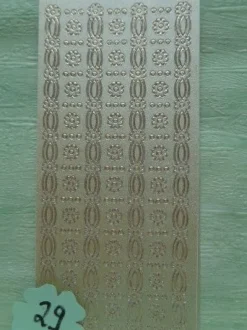 Stickerbogen Ecken & Bordüren diamantiert --- Auswahl ---