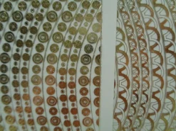 Stickerbogen Gravur Bordüren transparent-gold --- Auswahl ---
