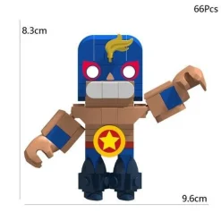 7Stk BRAWL STARS Figuren Spielzeug Baustein Spike Colt Leon Shelly Crow Geschenk