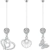6stk Lauritami Schwangerschaft Bauchnabelpiercing Acryl Flexibel Bioflex