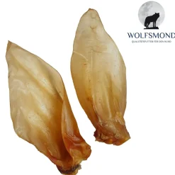 120 Stk XL-Rinderohren mit Ohrmuschel Hundefutter Hundesnacks Kausnack Kauartikel