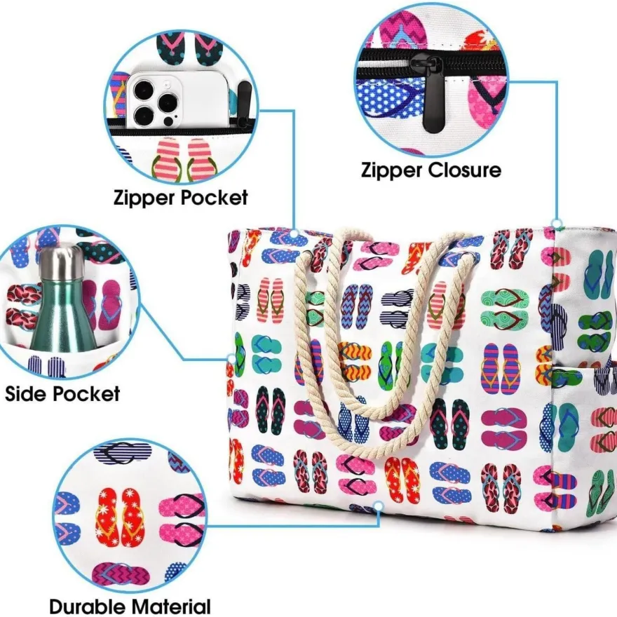 Strandtasche Damen Groß Wasserdicht Tote Bag Handtasche Umhängetasche