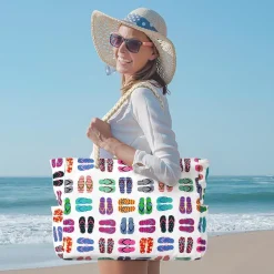 Strandtasche Damen Groß Wasserdicht Tote Bag Handtasche Umhängetasche