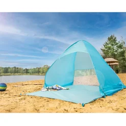 Strandzelt Strandmuschel Urlaubsreisen Sofort Aufklappbares 160x150x115cm
