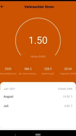 Strommessgerät Mini Solaranlage Wlan Wifi App IP44 Außensteckdose Außenbereich