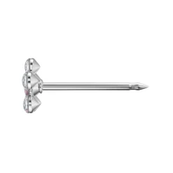 STUDEX Medizinische Ohrstecker * BLUME Crystal/ ROSÉ* Erstohrstecker Piercing