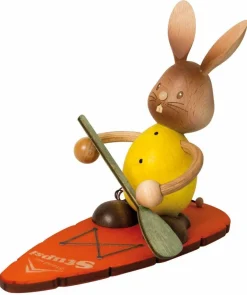 STUPSI HASE | Kuhnert Osterhase Sammelfigur Holzhase Echt Erzgebirge Holzkunst