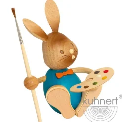 STUPSI HASE | Kuhnert Osterhase Sammelfigur Holzhase Echt Erzgebirge Holzkunst