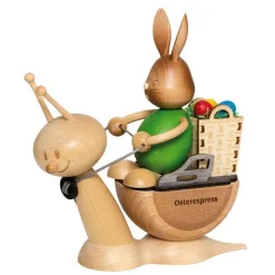 STUPSI HASE | Kuhnert Osterhase Sammelfigur Holzhase Echt Erzgebirge Holzkunst