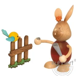 STUPSI HASE | Kuhnert Osterhase Sammelfigur Holzhase Echt Erzgebirge Holzkunst