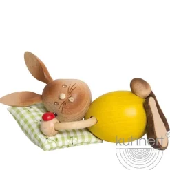 STUPSI HASE | Kuhnert Osterhase Sammelfigur Holzhase Echt Erzgebirge Holzkunst