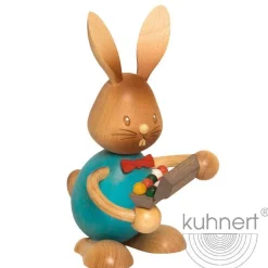 STUPSI HASE | Kuhnert Osterhase Sammelfigur Holzhase Echt Erzgebirge Holzkunst