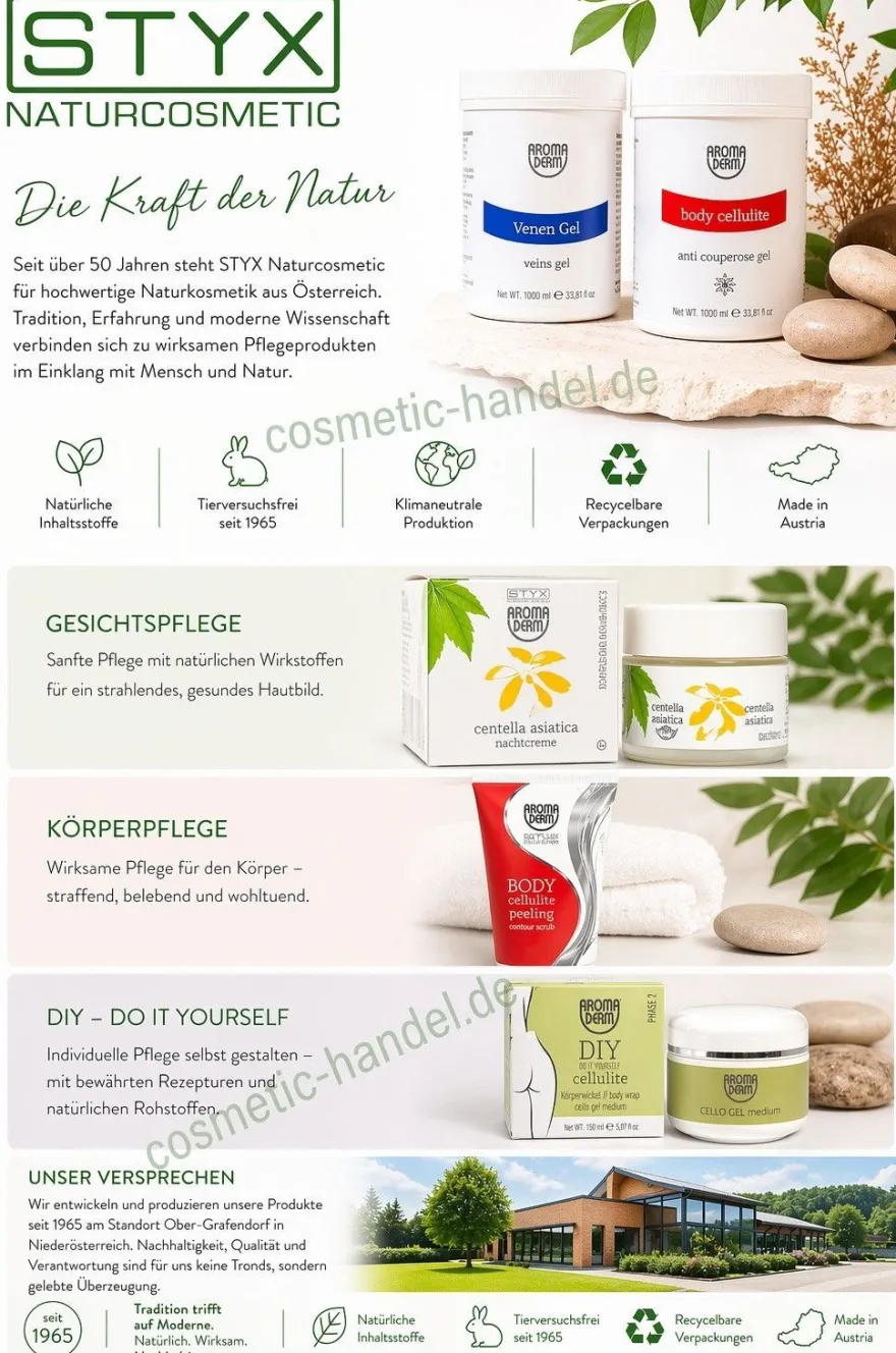 STYX Naturcosmetic Aroma Derm Care Basic Massagecreme Gesicht & Körper 500 ml vegan