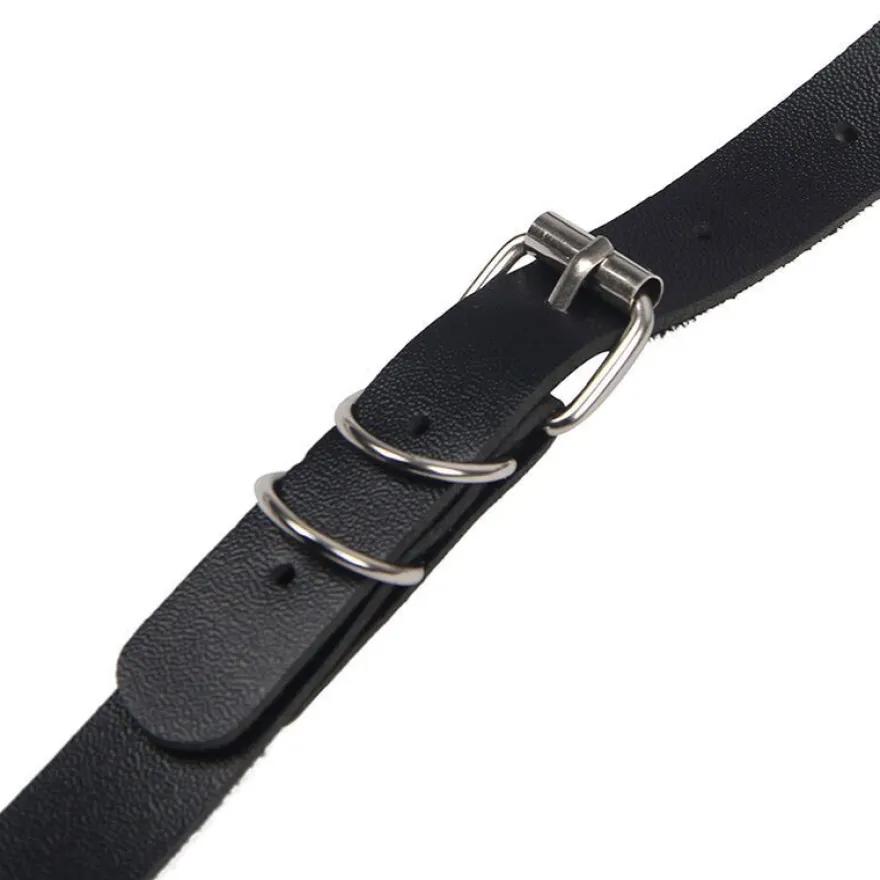 Subblime Ganzkörper-Harness aus Leder mit Schnallen schwarz