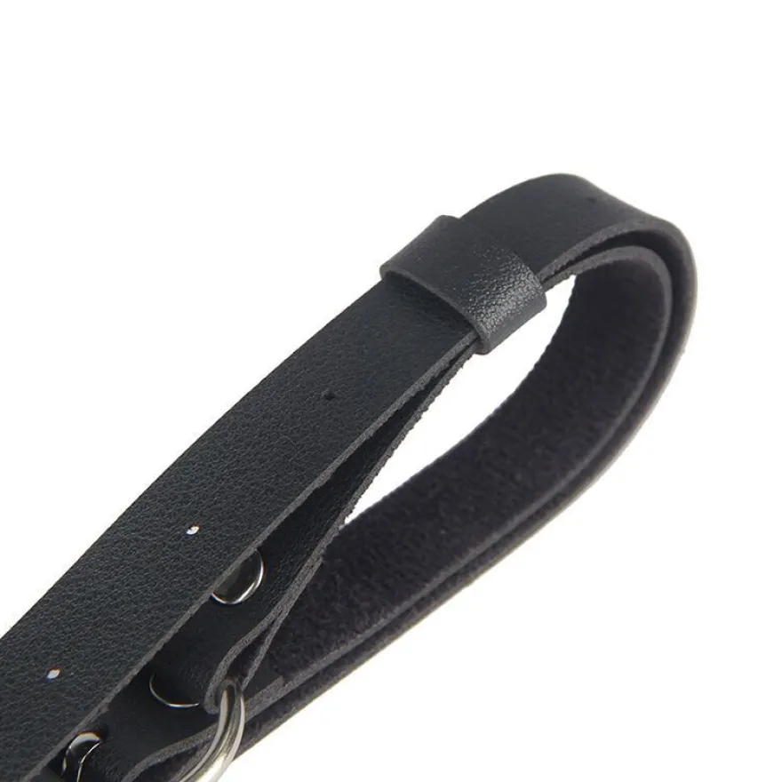 Subblime Leder-Kettengürtel Harness schwarz, eine Größe