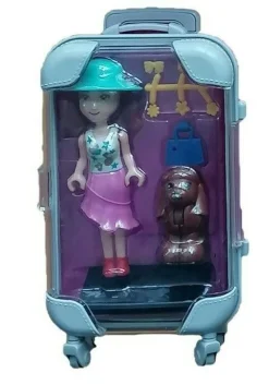 Suitcase Kofferset mit Zubehör Puppen ca. 9,5x16 cm Groß Johntoys NEU