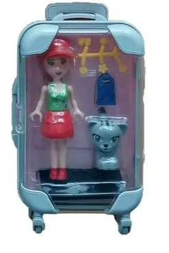 Suitcase Kofferset mit Zubehör Puppen ca. 9,5x16 cm Groß Johntoys NEU