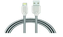 Sunix 2A Schnell Ladekabel Datenkabel 1m Metall Kabel Sehr Biegsam Dehnbar Robuste