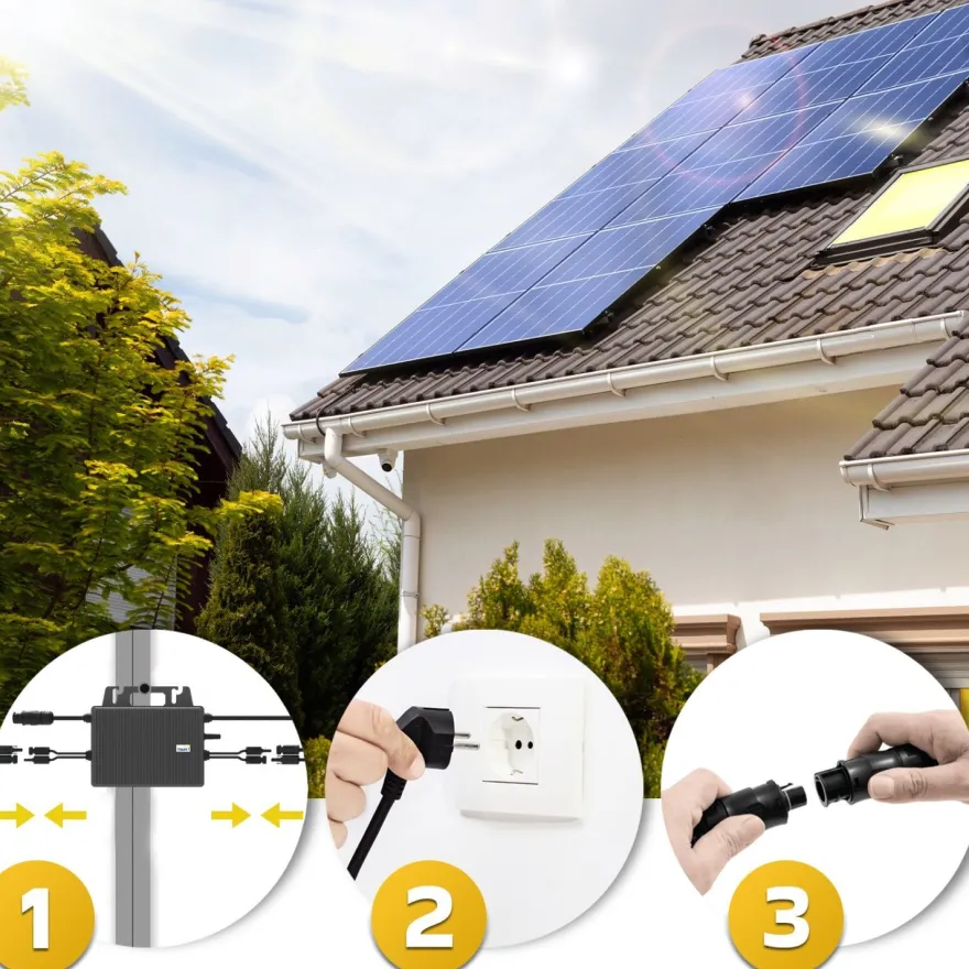 SUNNIVA® Balkonkraftwerk max 920W/800W mit TSUN Wechselrichter Solaranlage
