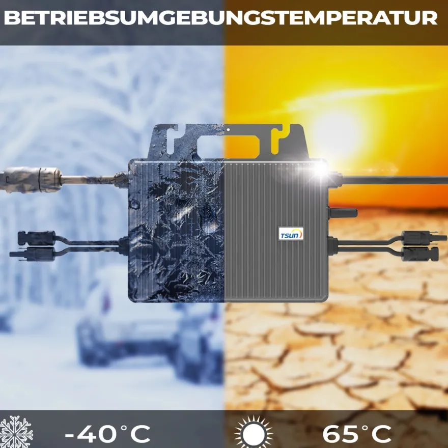 SUNNIVA® Balkonkraftwerk max 920W/800W mit TSUN Wechselrichter Solaranlage