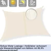 Sunnylaxx Sonnensegel Rechteckig 4x5m Wasserdicht Helles Khaki mit 95