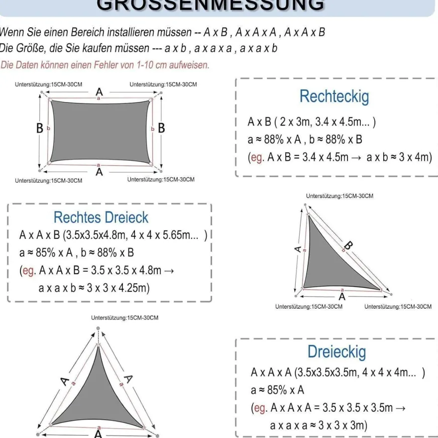 Sunnylaxx Sonnensegel Rechteckig 2,5x3m Creme - Wasserdicht, 95% UV-Schutz für