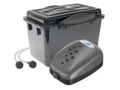 SuperFish Air Box 2 Belüfterpumpe 240L/h mit Luftschlauch und Luftausströmer