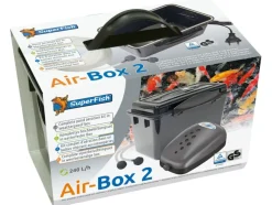 SuperFish Air Box 2 Belüfterpumpe 240L/h mit Luftschlauch und Luftausströmer