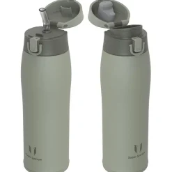 Super Sparrow Edelstahl Trinkflasche - 750 ml Wüstengrün - Thermosflasche mit 2