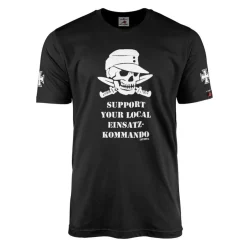 Support your local Kommando soldaten totenkopf gebrigsjäger T-Shirt#35721