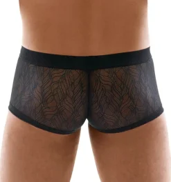 Svenjoyment Enge Spitzenpants mit Knopfleiste