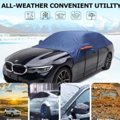 Svnqney Halbgarage Autoabdeckung für Audi A4 (2010-2024) - 10 Schichten