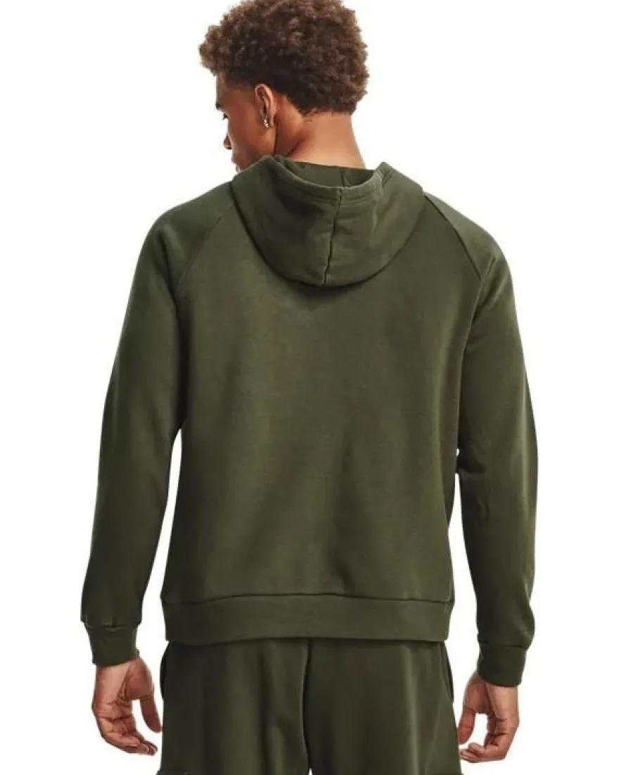 Sweatshirt Under Armour Rival Fleece Logo Hoodie Grén-Weiß
