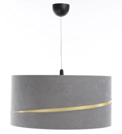 Swing Hängeleuchte Kunststoff Schwarz Grau, Gold Version 2 30cm