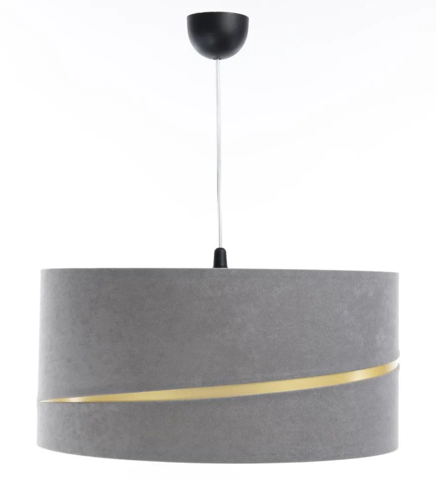 Swing Hängeleuchte Kunststoff Schwarz Grau, Gold Version 2 30cm