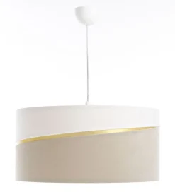Swing Hängeleuchte Version 1 Kunststoff Schwarz Beige, Weiß, Gold 40cm