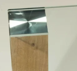SYD-CSH Couchtisch Satinoglas Rollen mit/ ohne Ablage. Stollen Echtholz oder Lack