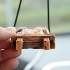 SYSUII Rückspiegel Anhänger Schaukelnde Paar-Ornamente für Auto Innenraum Deko