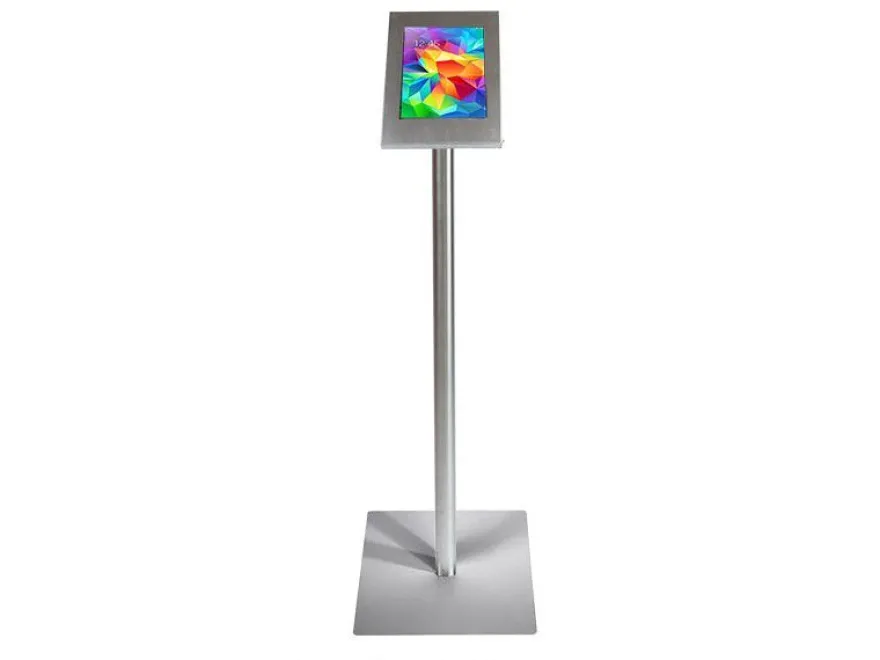TabLines TBS008E Tablet Bodenständer für Apple iPad Air 1, Edelstahl