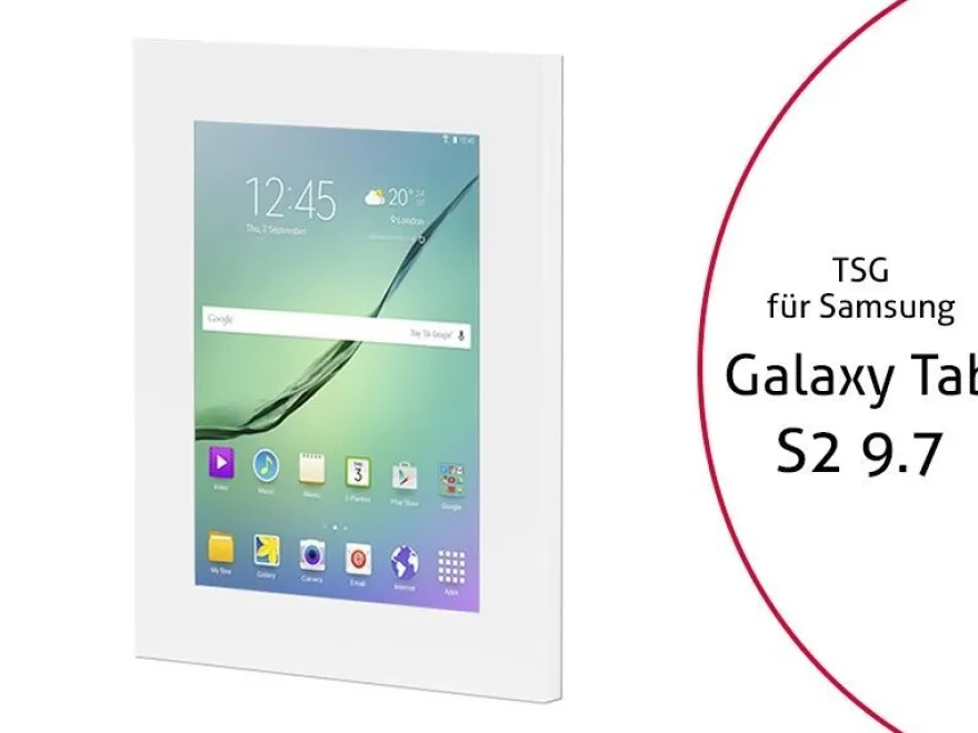 TabLines TSG024W Tablet Schutzgehäuse für Samsung Tab S2 9.7, weiß