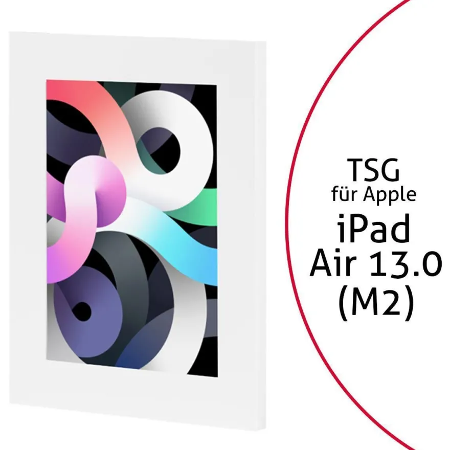 TabLines TSG101W Tablet Schutzgehäuse für Apple iPad Air 13.0 (M2), weiß