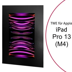 TabLines TWE118B Tablet Wandeinbau für Apple iPad Pro 13.0 (M4), schwarz