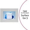 TabLines TWE099S Tablet Wandeinbau für Microsoft Surface Go 3, silber