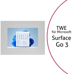 TabLines TWE099S Tablet Wandeinbau für Microsoft Surface Go 3, silber