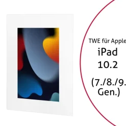TabLines TWE087W Tablet Wandeinbau für Apple iPad 10.2 (7./8./9. Gen.), weiß