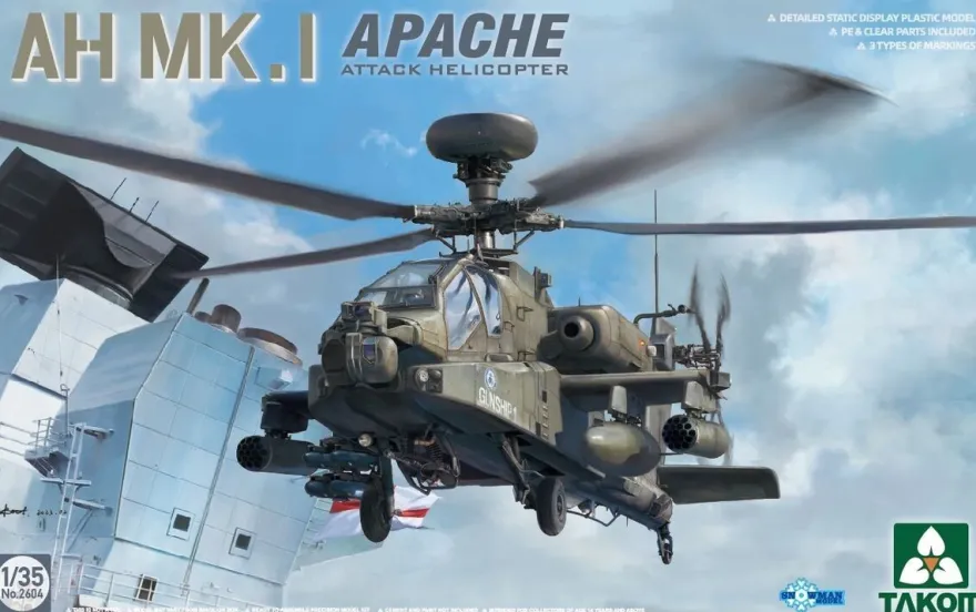 Takom AH-Mk.I Apache Attack Helicopter 3462604 in 1:35 Takom 2604 Bausatz