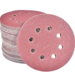 Taspire 100 Stück Exzenterschleifpapier 125mm Klett, 8 Loch Schleifscheiben