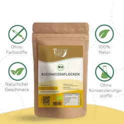 Tasty Pott Bio Buchweizenflocken - 3kg Beutel 2 Beutel