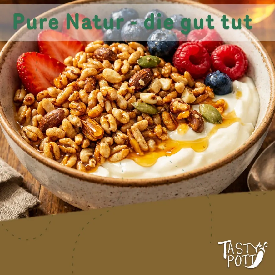 Tasty Pott Bio Dinkel gepufft & ungesüßt - verschiedene Größen im Beutel